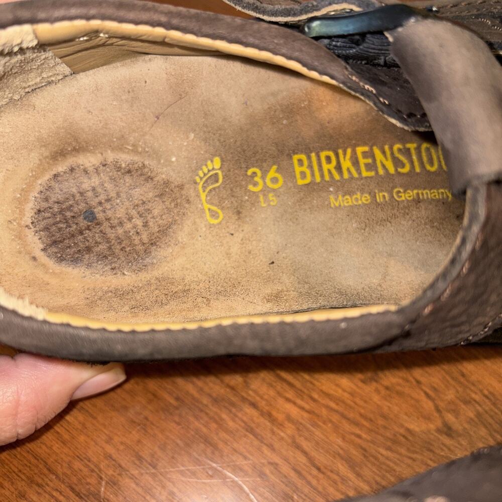 Birkenstocks Footprints Madeira Fisherman Sandals Brown Size 36 W5 230 - Picture 3 of 5